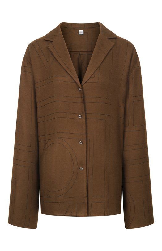 Рубашка TOTEME 251-WRT976-FB0080 Коричневый 251-WRT976-FB0080