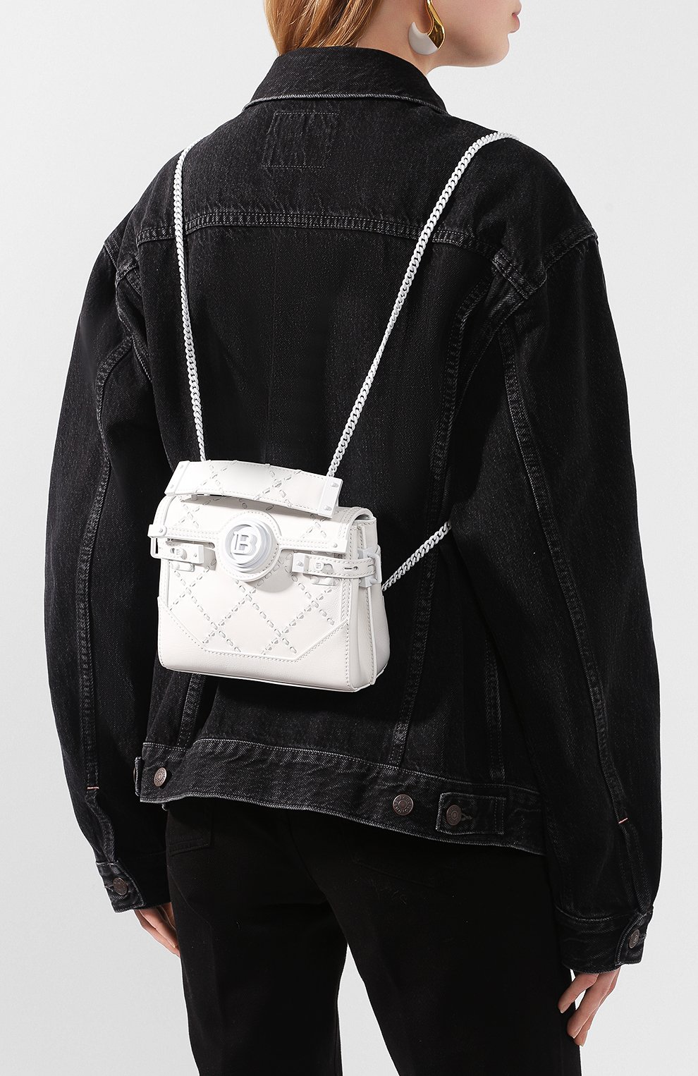 Сумка bbuzz 18 BALMAIN, арт. TN0S477/LMCR, фото 5