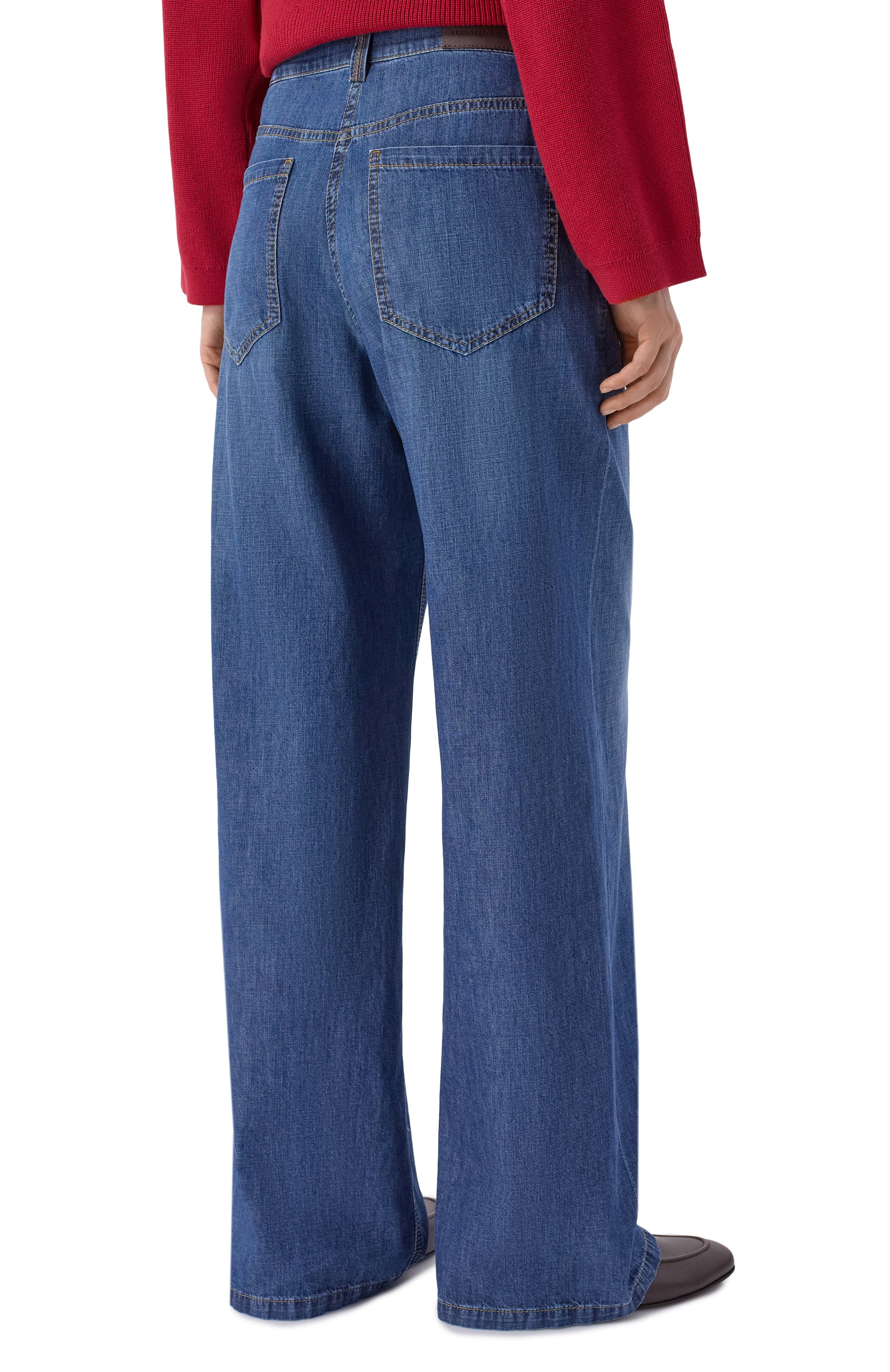 Джинсы baggy BRUNELLO CUCINELLI, арт. MH192P4039, фото 4