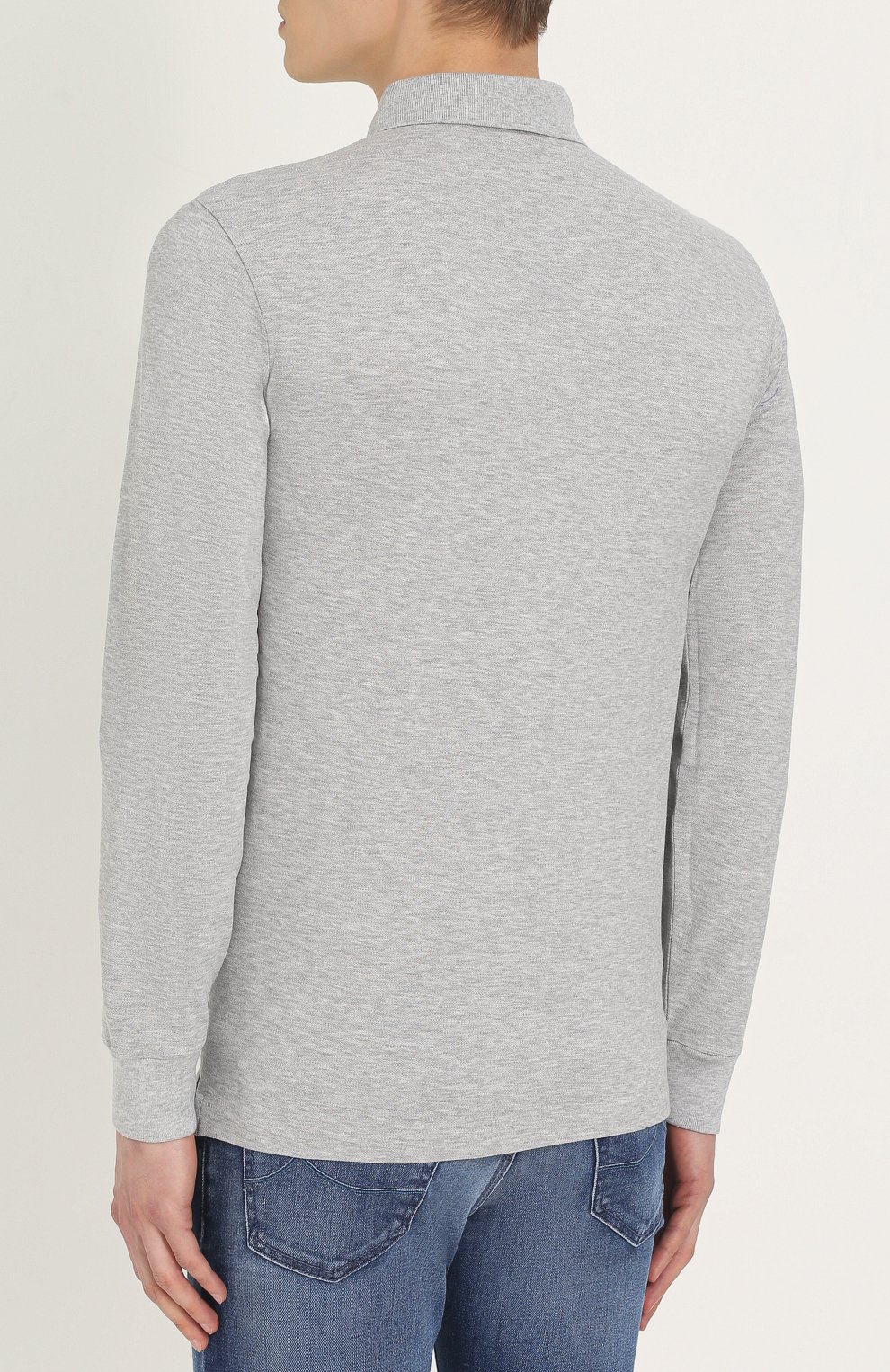 Хлопковое поло с длинными рукавами POLO RALPH LAUREN, арт. 710661016, фото 4