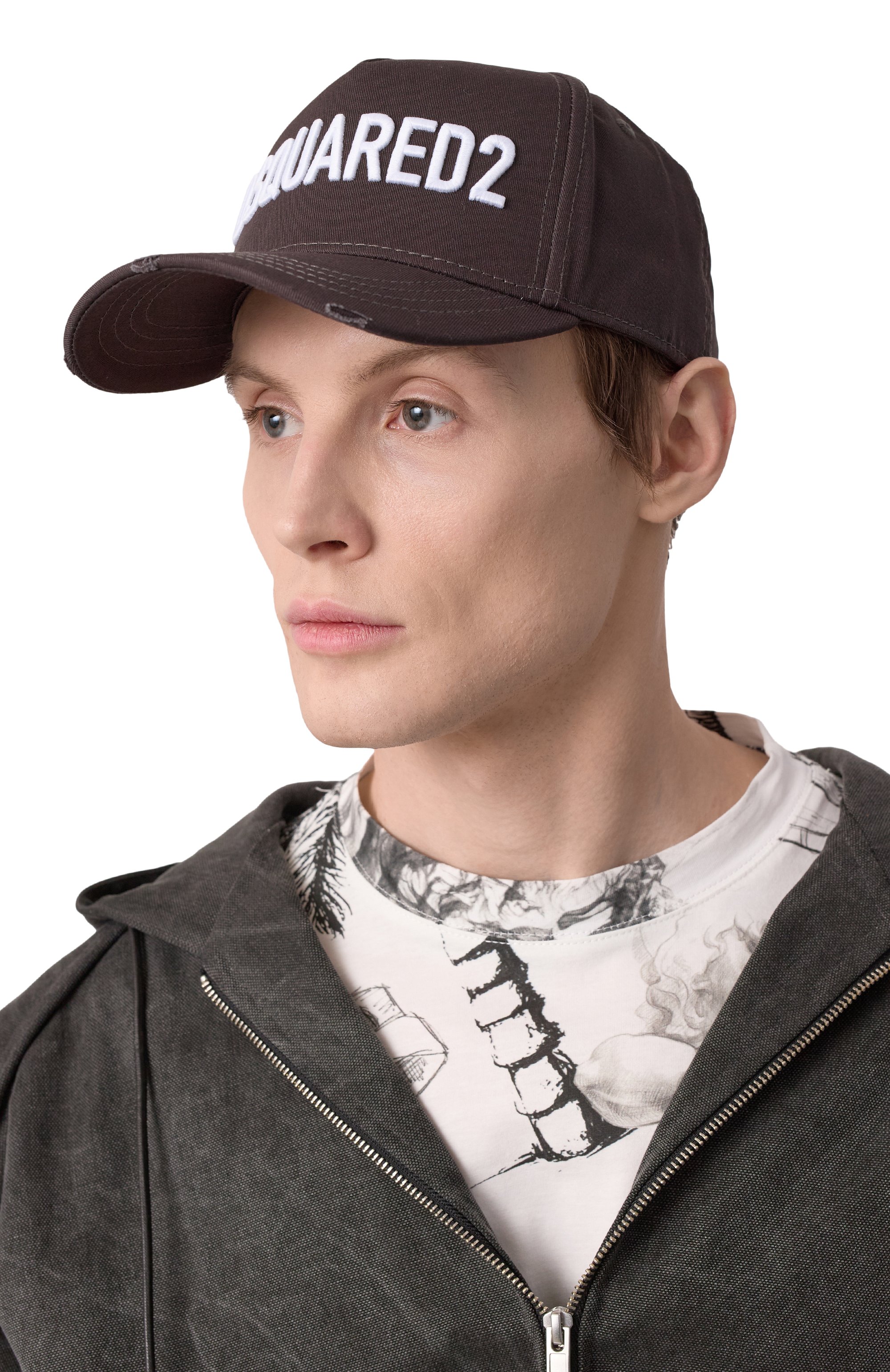 Хлопковая бейсболка DSQUARED2, арт. BCM0660/05C00001, фото 2