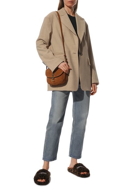 Текстильные шлепанцы furry BALENCIAGA, арт. 654261/W2F11, фото 2