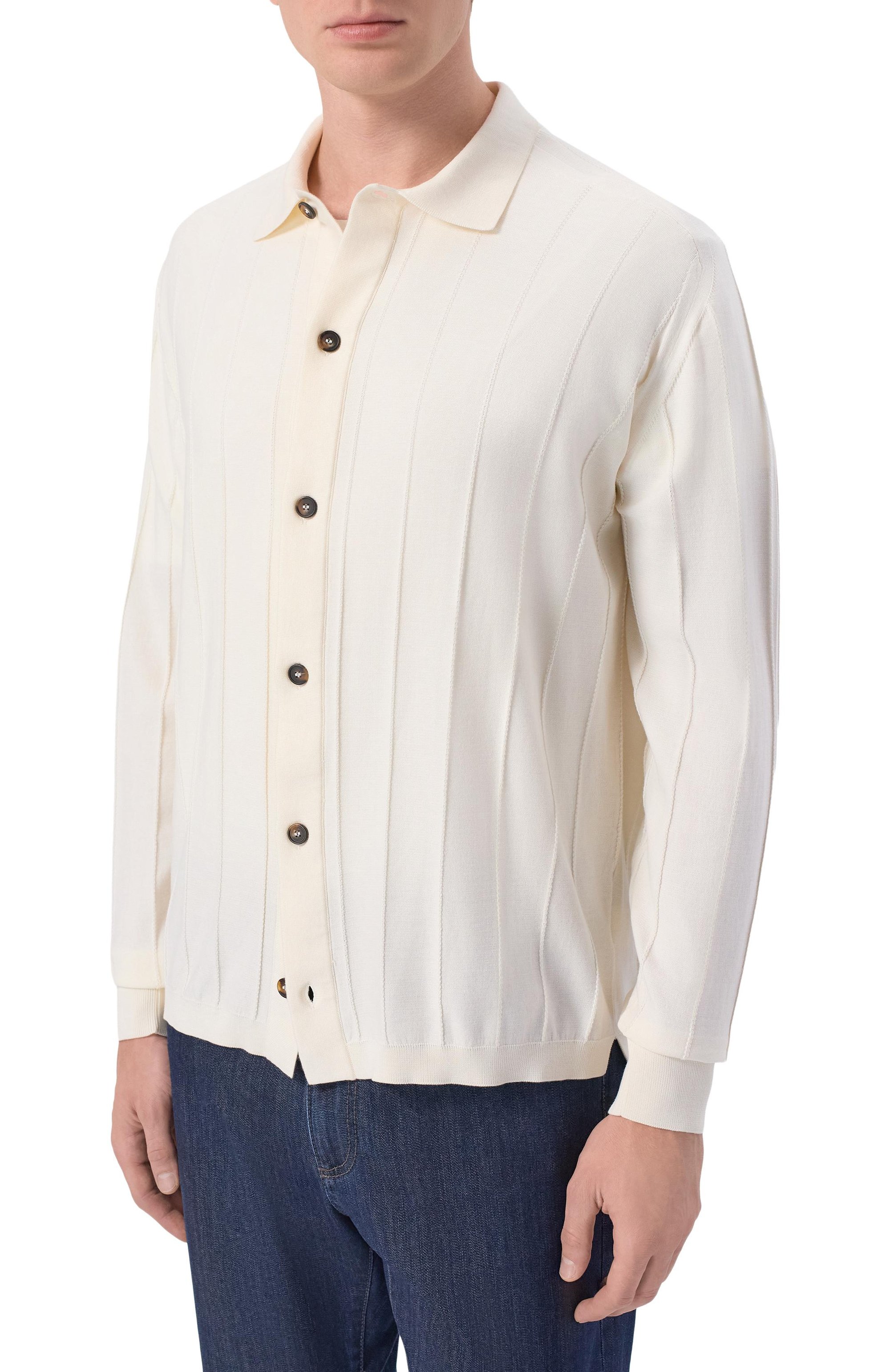 Кардиган из хлопка и шелка KITON, арт. UMM0780, фото 3