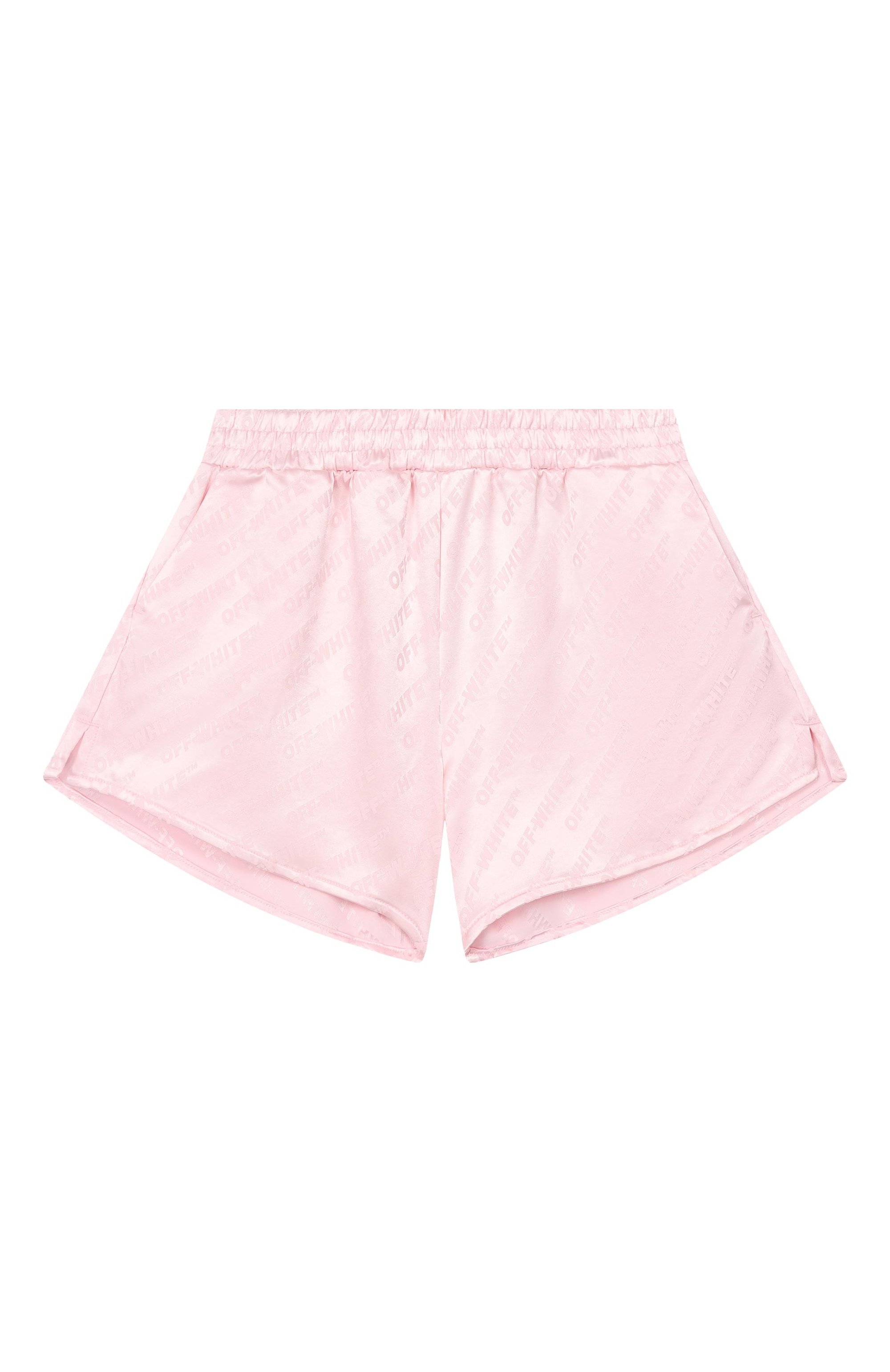 Шорты из вискозы OFF-WHITE светло-розового цвета по цене 22250 руб., арт. 0GCB009S26FAB002_001, фото 1 Шорты из вискозы OFF-WHITE, арт. 0GCB009S26FAB002_001, фото 1
