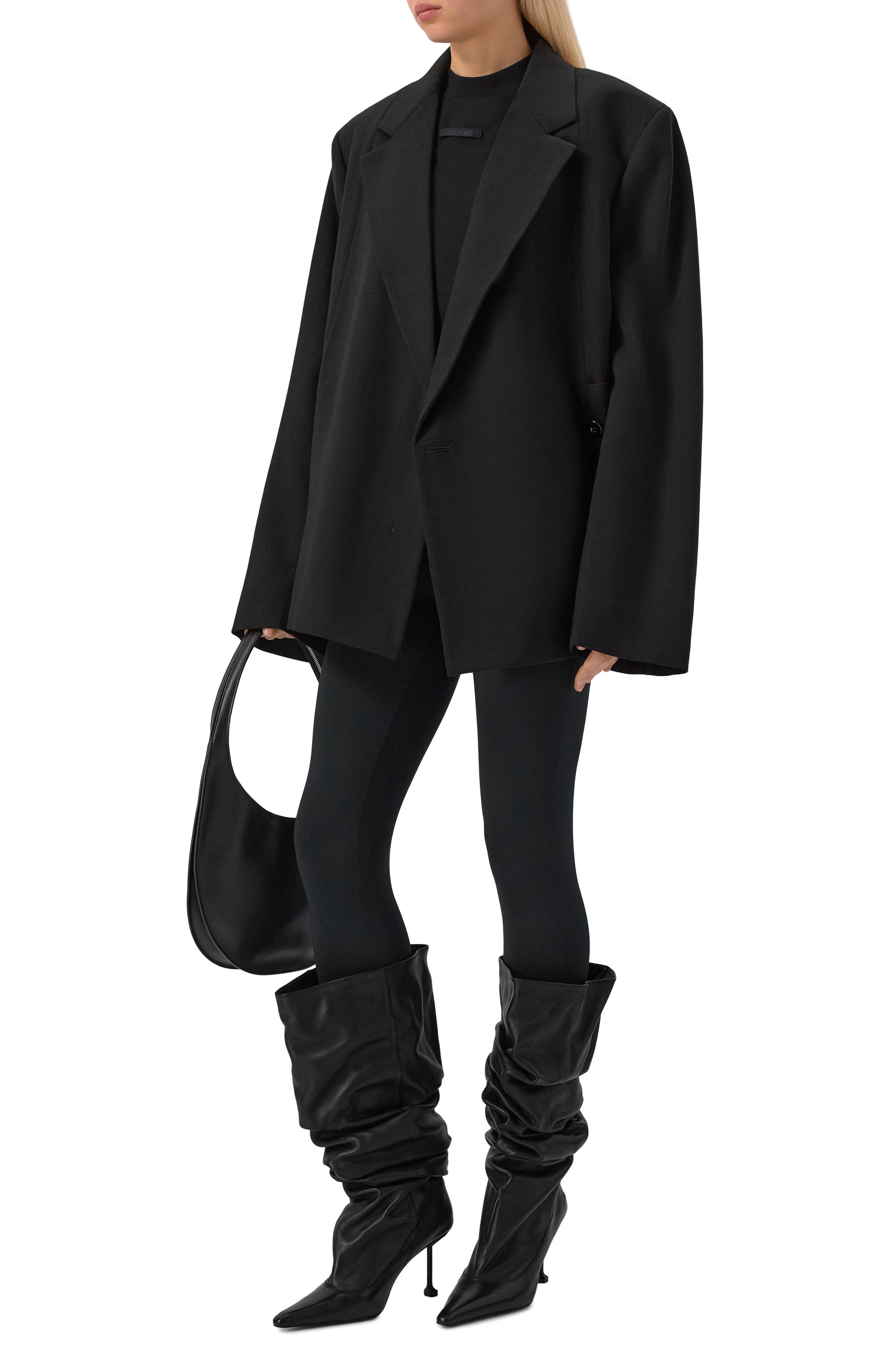 Кожаные сапоги vern 90 NAKED WOLFE черного цвета по цене 75000 руб., арт. VERN/PLT, фото 3 Кожаные сапоги vern 90 NAKED WOLFE, арт. VERN/PLT, фото 3