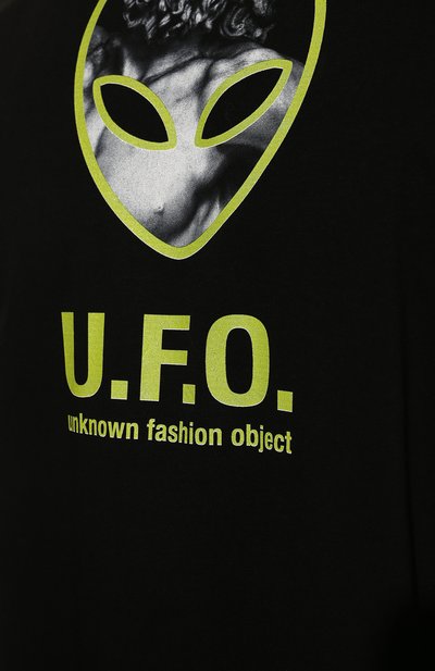 Хлопковая футболка DIEGO VENTURINO черного цвета по цене 17450 руб., арт. SS22-DV TS0 UF0, фото 5 Хлопковая футболка DIEGO VENTURINO, арт. SS22-DV TS0 UF0, фото 5