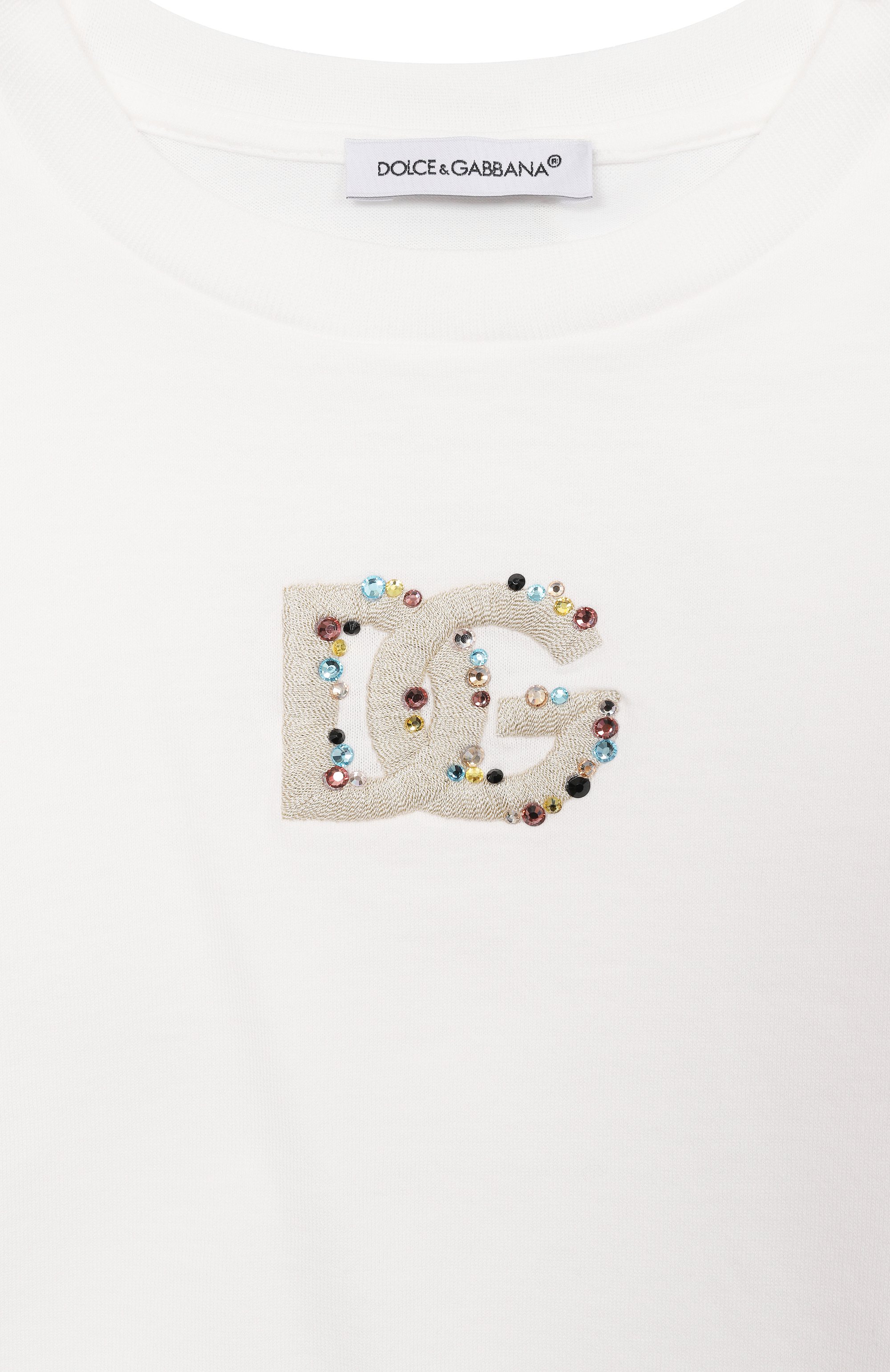 Хлопковая футболка DOLCE & GABBANA, арт. L5JTQU/G7P0K, фото 3