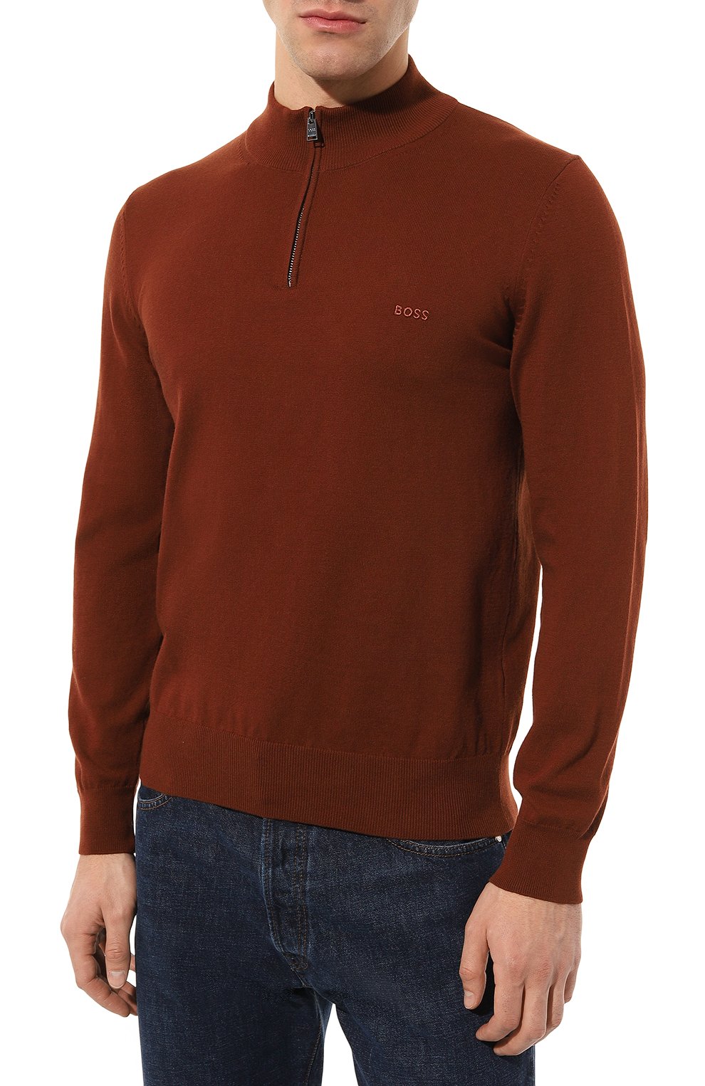 Хлопковый джемпер BOSS, арт. 50482631, фото 3