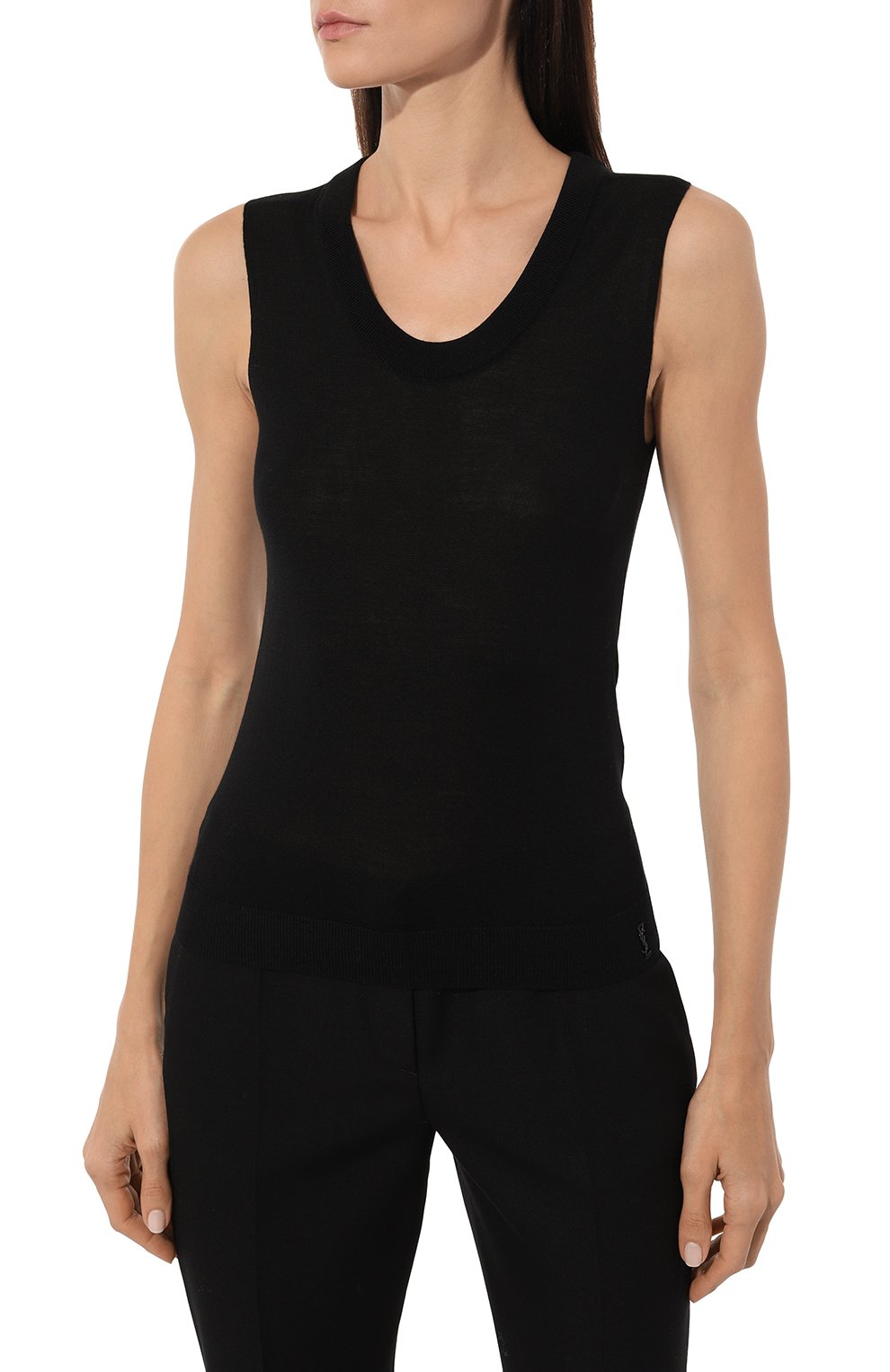 Топ из лиоцелла и шерсти SAINT LAURENT, арт. 774404/Y75YW, фото 3