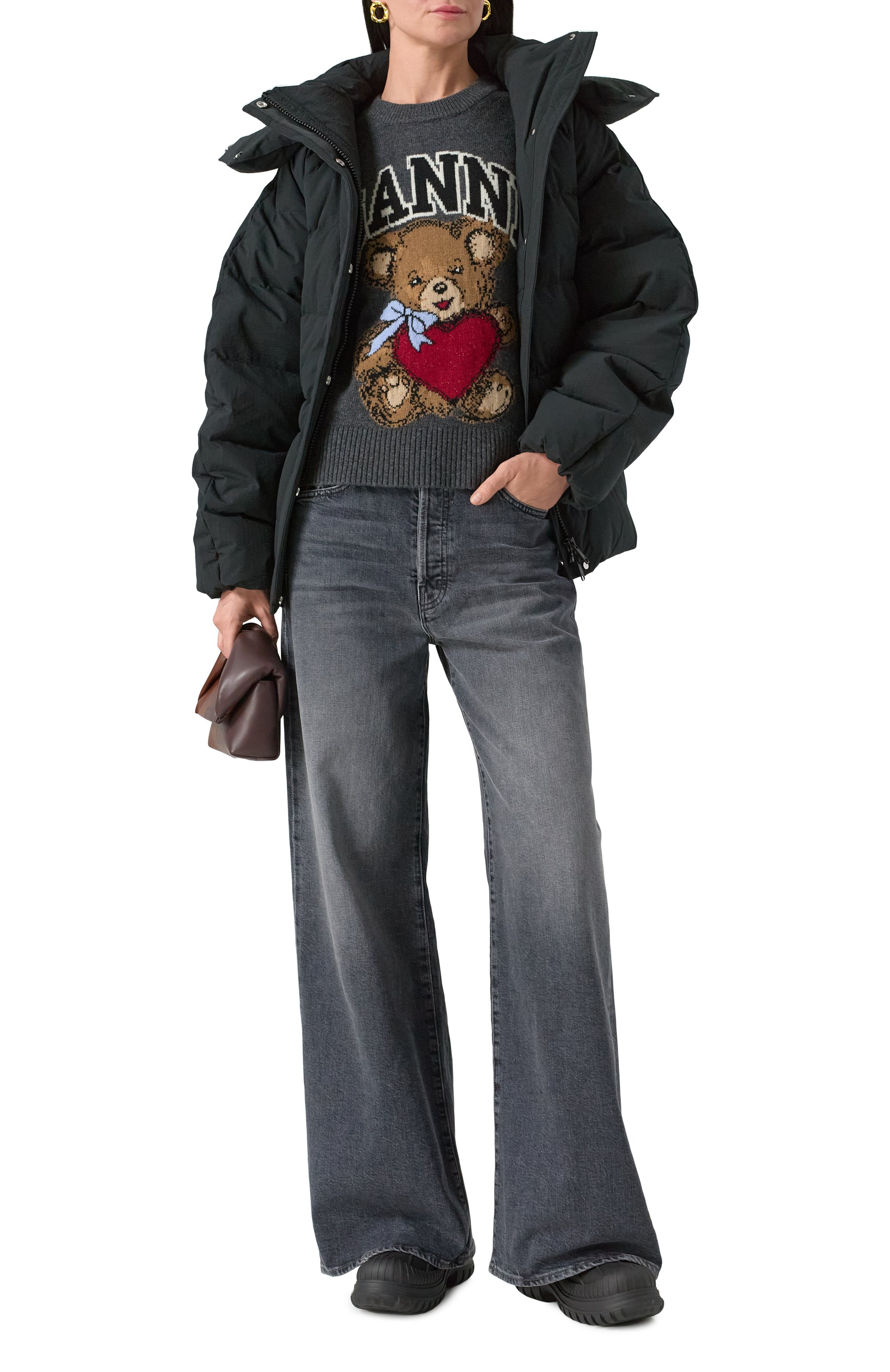 Пуховик GANNI, арт. F9496/6824, фото 2