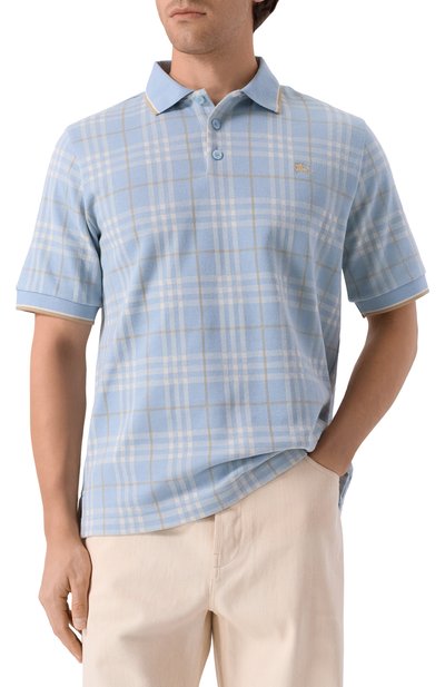 Хлопковое поло BURBERRY, арт. 8110103, фото 3