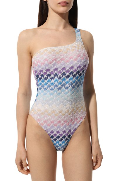 Слитный купальник MISSONI голубого цвета по цене 54150 руб., арт. MC22SP04/BR00TD, фото 2 Слитный купальник MISSONI, арт. MC22SP04/BR00TD, фото 2