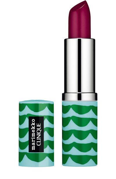 Женская помада для губ marimekko pop lip colour + primer, оттенок 24 raspberry pop CLINIQUE, арт. K74H-24