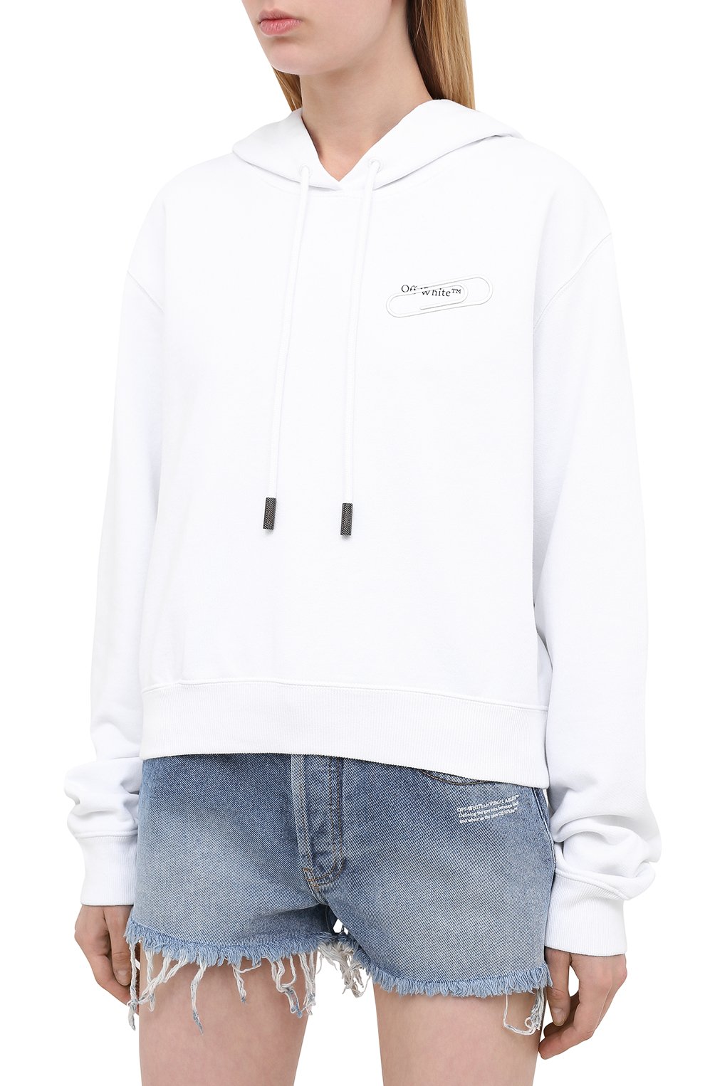Хлопковое худи OFF-WHITE, арт. 0WBB016E20FLE0010110, фото 3
