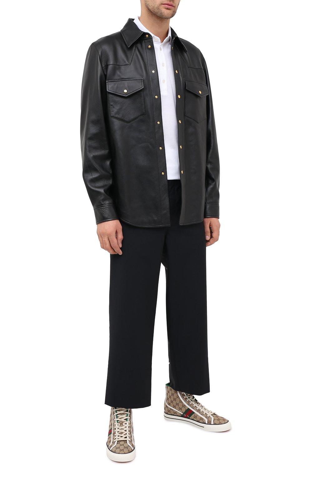 Кожаная рубашка GUCCI, арт. 624736/XNALJ, фото 3