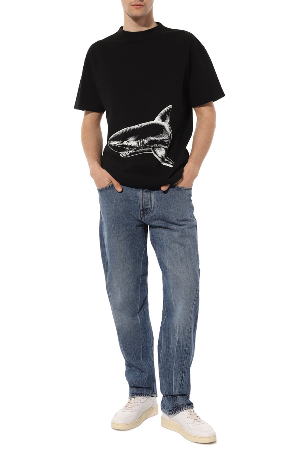 Хлопковая футболка PALM ANGELS, арт. PMAA001S23JER0011003, фото 2