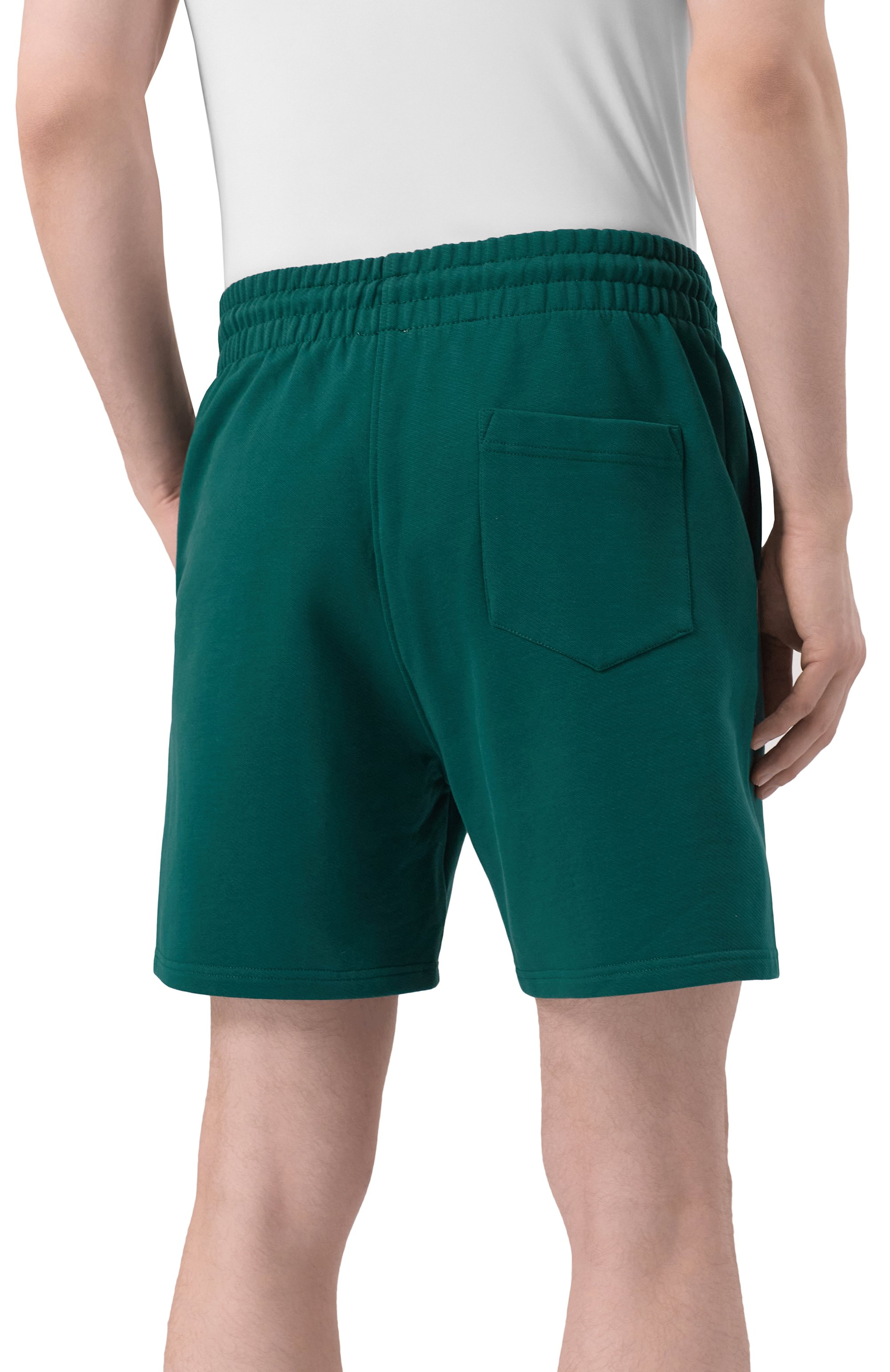 Хлопковые шорты CASABLANCA зеленого цвета по цене 39950 руб., арт. MS25JTR00302, фото 4 Хлопковые шорты CASABLANCA, арт. MS25JTR00302, фото 4