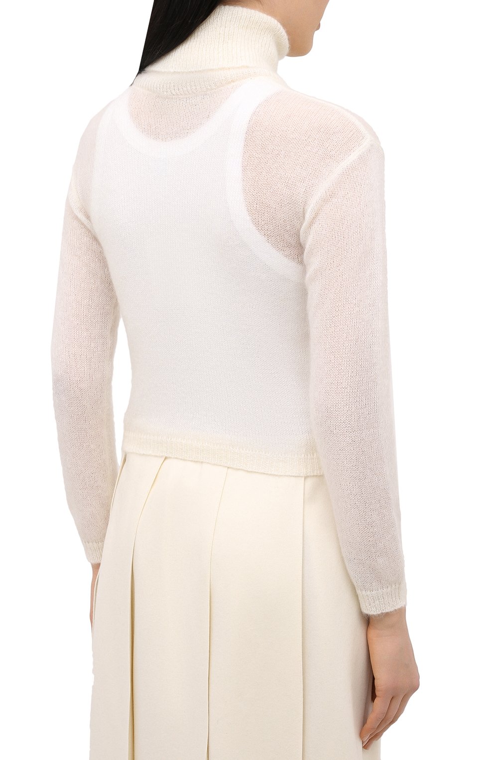 Шерстяной свитер DSQUARED2 белого цвета по цене 42950 руб., арт. S72HA0996/S17541, фото 4 Шерстяной свитер DSQUARED2, арт. S72HA0996/S17541, фото 4
