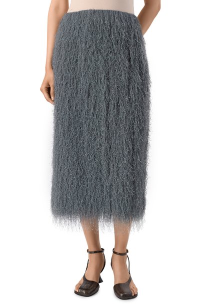 Юбка DRIES VAN NOTEN серого цвета по цене 92650 руб., арт. 010860-2031-803, фото 3 Юбка DRIES VAN NOTEN, арт. 010860-2031-803, фото 3