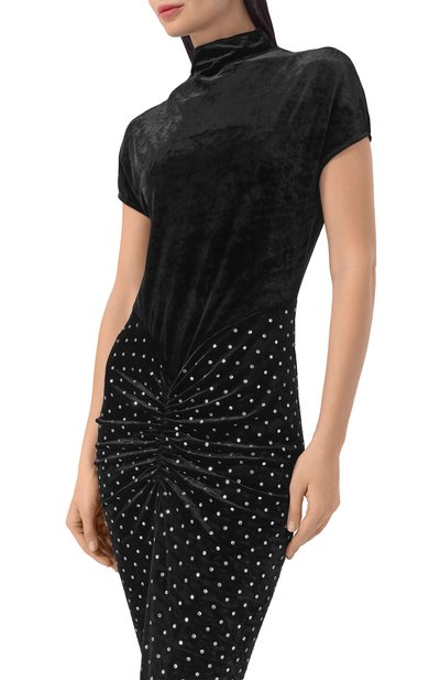 Бархатное платье ALAIA, арт. AA9R2896X094C, фото 4