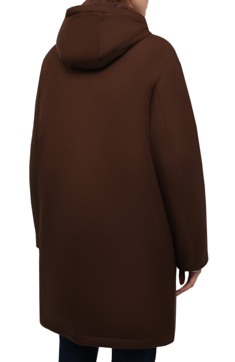 Пуховая парка LORO PIANA коричневого цвета по цене 437000 руб., арт. FAL8881, фото 4 Пуховая парка LORO PIANA, арт. FAL8881, фото 4