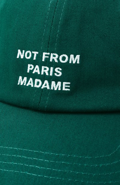 Хлопковая бейсболка DROLE DE MONSIEUR, арт. PERM-CP151-C0138-DGN, фото 4