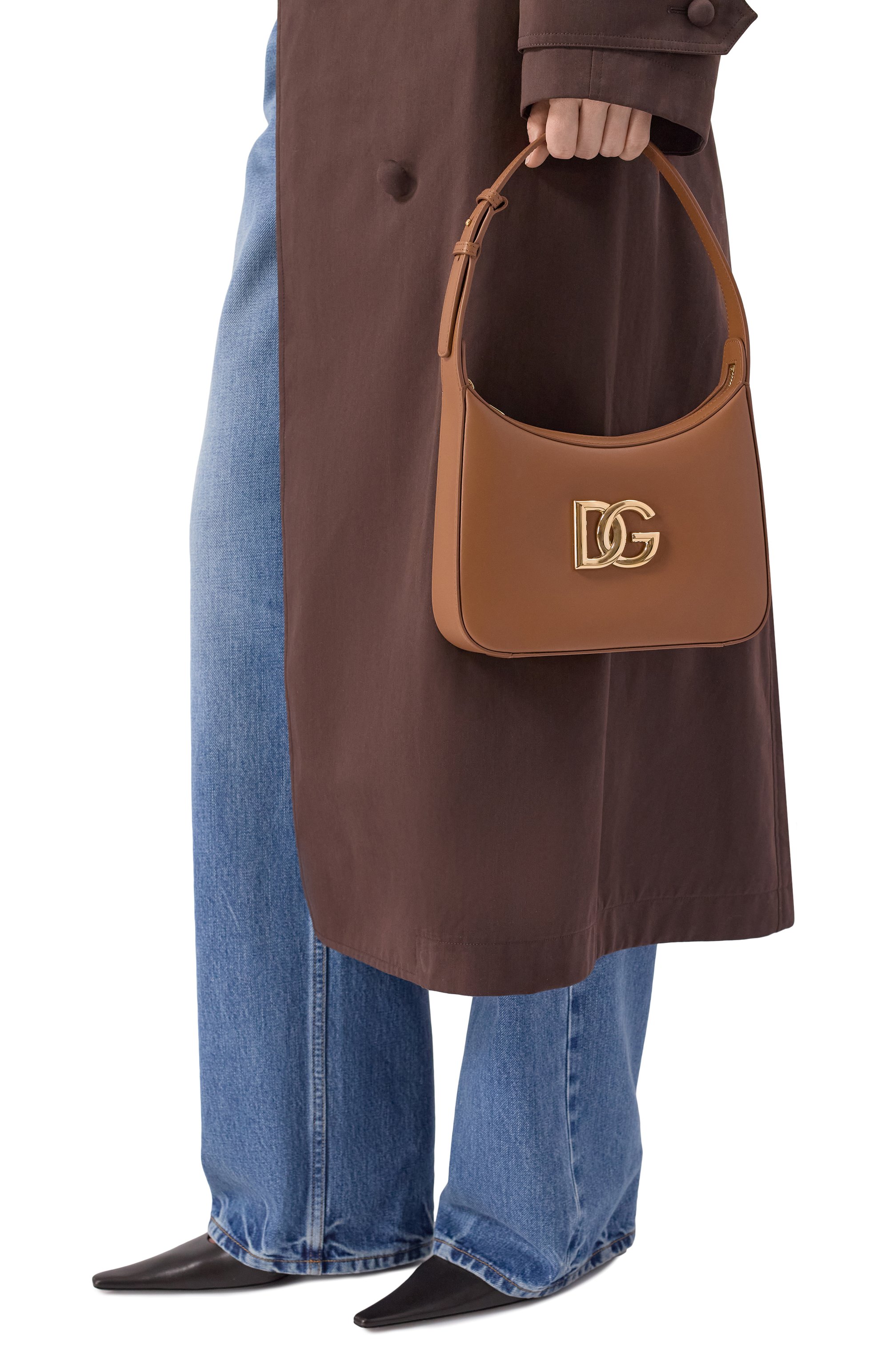 Сумка 3.5 DOLCE & GABBANA темно-бежевого цвета по цене 142500 руб., арт. BB7598/AW576, фото 2 Сумка 3.5 DOLCE & GABBANA, арт. BB7598/AW576, фото 2