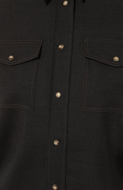 Шерстяная рубашка BRUNELLO CUCINELLI, арт. MG912HR226, фото 5