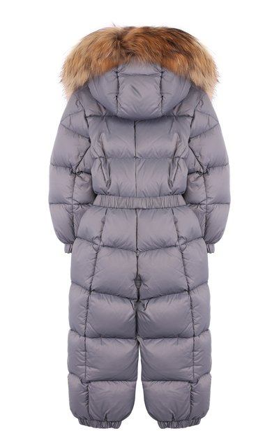Пуховый комбинезон с меховой отделкой на капюшоне MONCLER ENFANT, арт. D2-951-14355-25-53079/18M-3A, ф ото 2