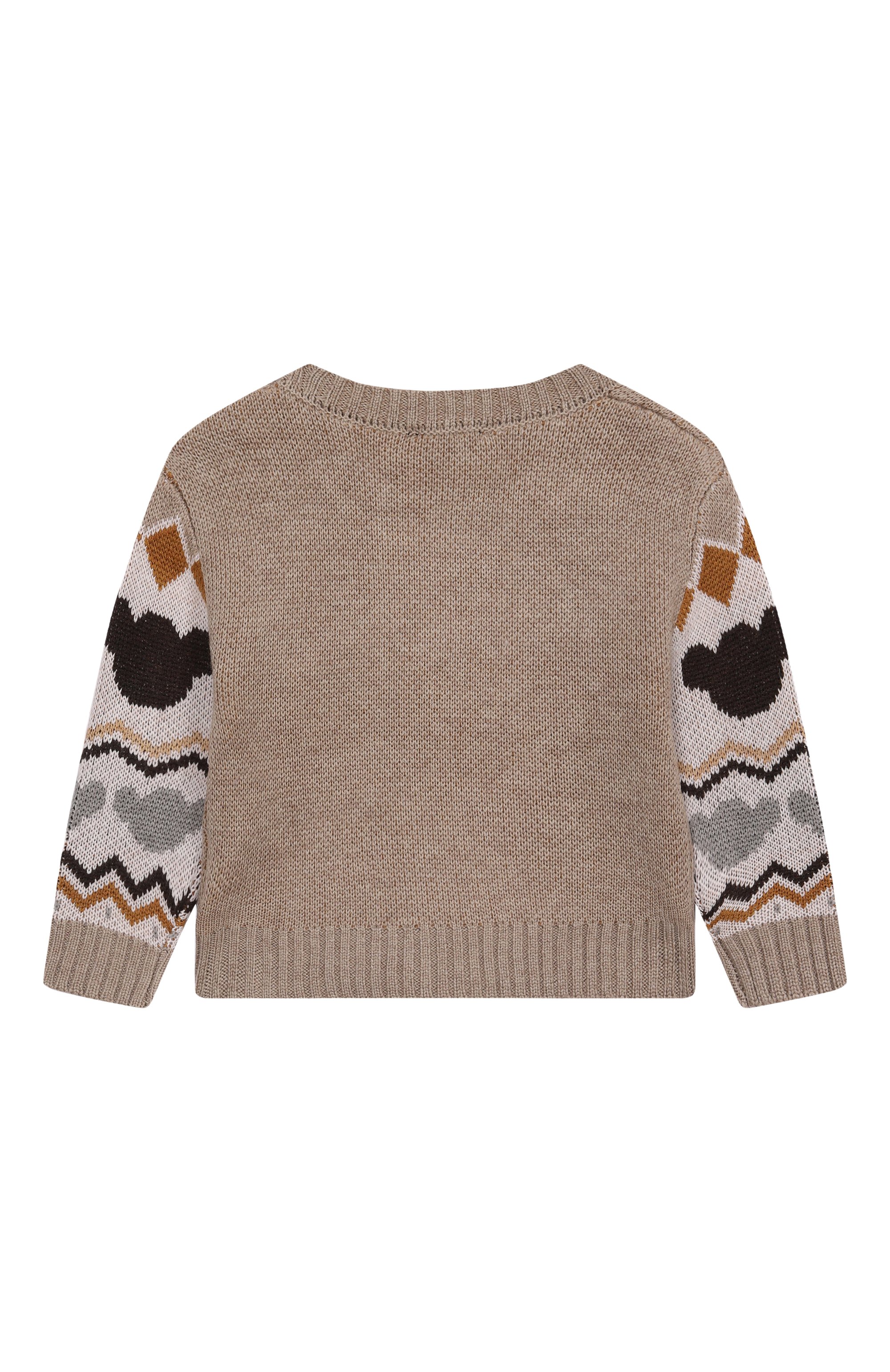 Хлопковый пуловер MONNALISA, арт. 28F607, фото 2