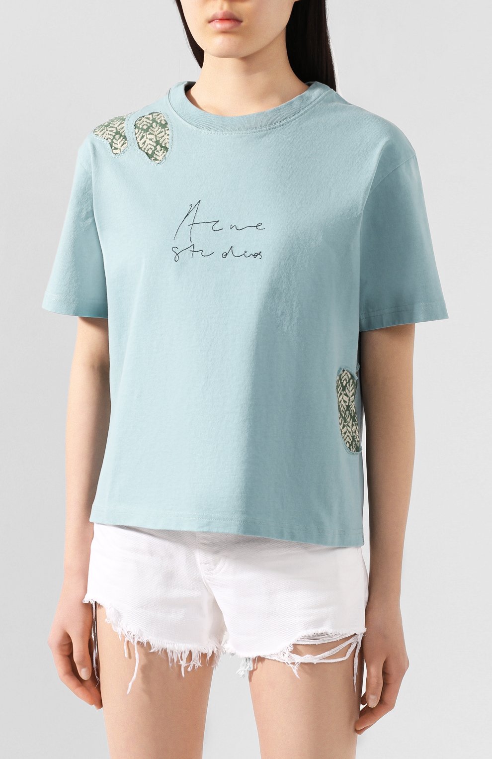 Хлопковая футболка ACNE STUDIOS, арт. AL0124/W, фото 3