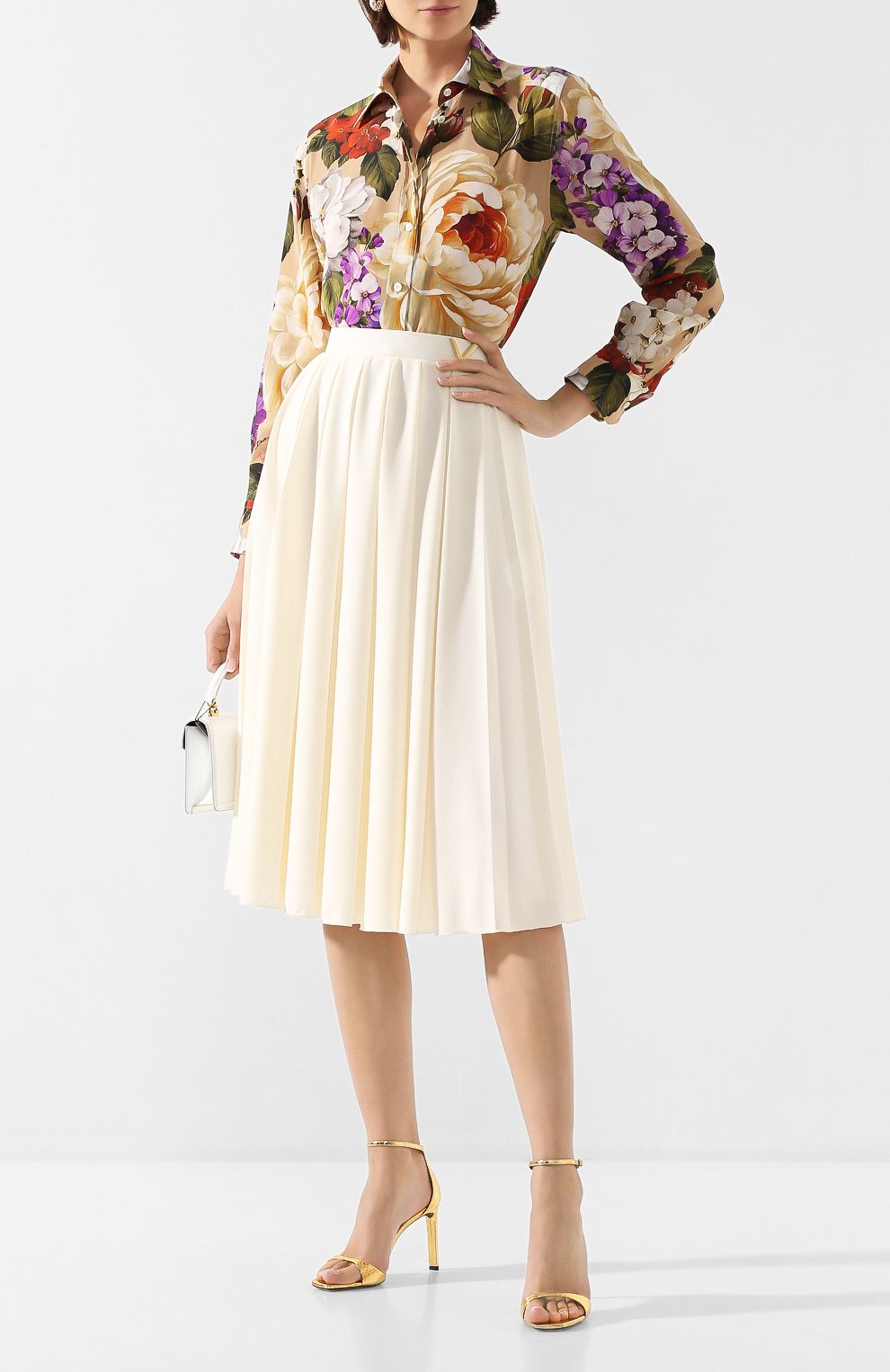 Шелковая блузка DOLCE & GABBANA, арт. F5M43T/IS1A0, фото 2