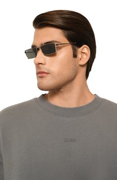 Женские солнцезащитные очки RAY-BAN серого цвета, арт. 3741-92136V | Фото 3 (Нос: Не проставлено; Региональные ограничения белый список (Axapta Mercury): Не проставлено; Тип очков: С/з; Материал: Металл; Кросс-КТ: С/з-унисекс; Очки форма: Прямоугольные; Оптика Гендер: оптика-унисекс)