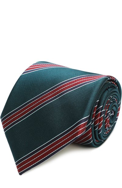 Мужской шелковый галстук в полоску BRIONI, арт. 062I/P6449