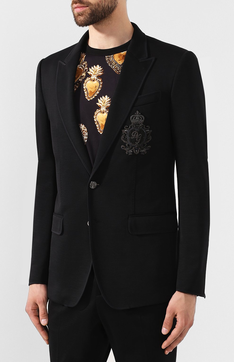 Шерстяной пиджак DOLCE & GABBANA, арт. G2NF3Z/HU7CT, фото 3