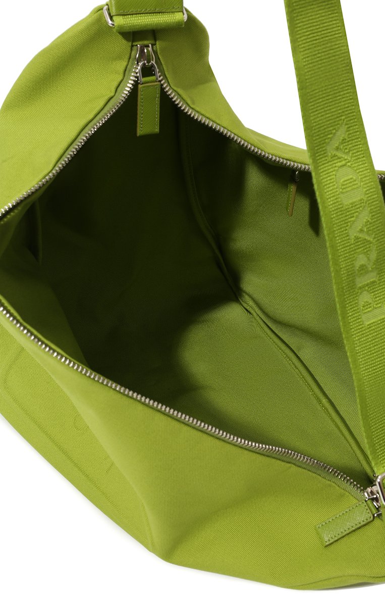 Мужская текстильная сумка PRADA зеленого цвета, арт. 2VY007-010-F0613-OLO | Фото 5 (Региональные ограничения белый список (Axapta Mercury): Не проставлено; Материал сплава: Проставлено; Нос: Не проставлено; Материал: Текстиль; Драгоценные камни: Проставлено; Размер: large)