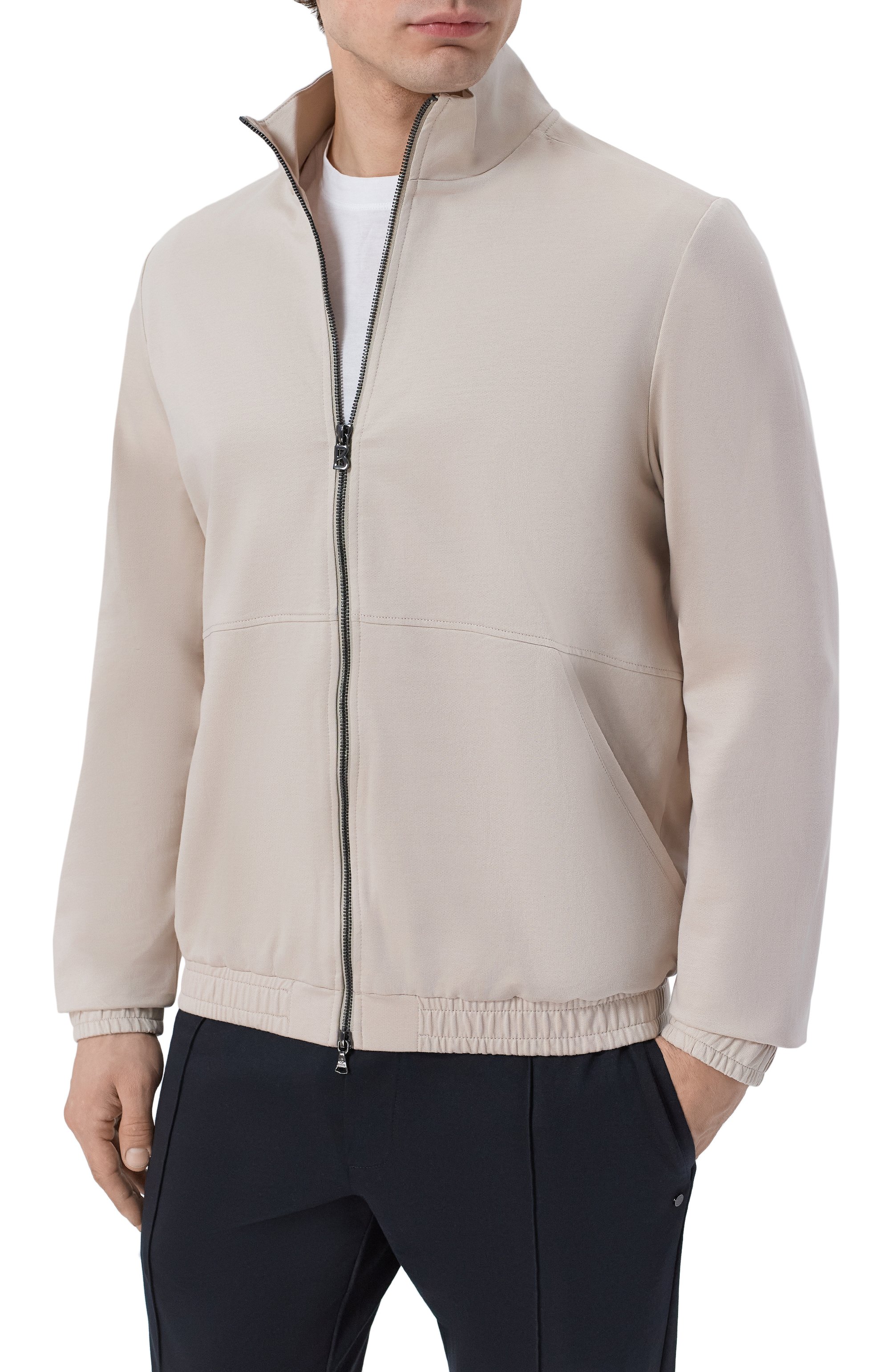 Хлопковая толстовка BOGNER светло-бежевого цвета по цене 36000 руб., арт. 88189497, фото 3 Хлопковая толстовка BOGNER, арт. 88189497, фото 3