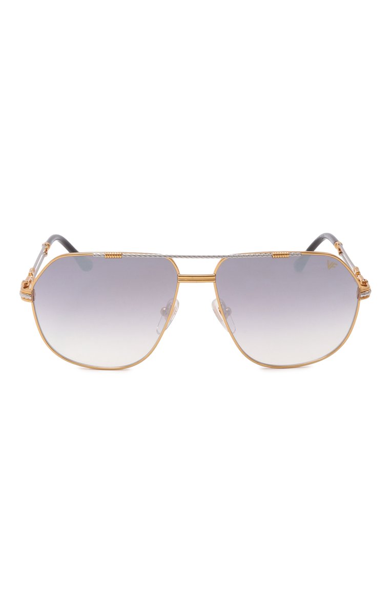 Женские солнцезащитные очки VINTAGE FRAMES серебряного цвета, арт. B0SS D0UBLE R0PE 18KT TW0-T0NE G0LD/CHARC0AL | Фото 3 (Нос: Не проставлено; Региональные ограничения белый список (Axapta Mercury): Не проставлено; Тип очков: С/з; Материал: Металл; Оптика Гендер: оптика-женское; Очки форма: Авиаторы)