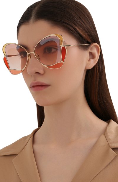 Солнцезащитные очки CHLOÉ розового цвета по цене 44100 руб., арт. CH0048S 001, фото 2 Солнцезащитные очки CHLOÉ, арт. CH0048S 001, фото 2