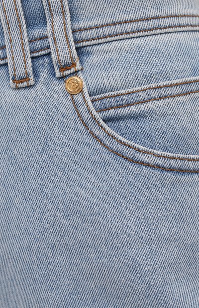 Джинсы BALMAIN голубого цвета по цене 89900 руб., арт. WF1MF000/D138, фото 5 Джинсы BALMAIN, арт. WF1MF000/D138, фото 5