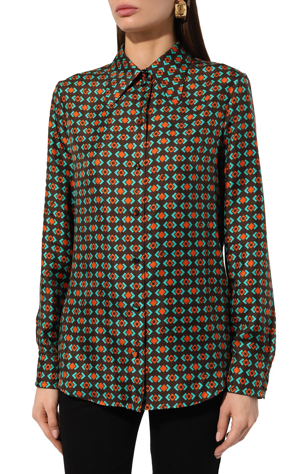 Шелковая рубашка GUCCI, арт. 652644 ZAGI3, фото 3