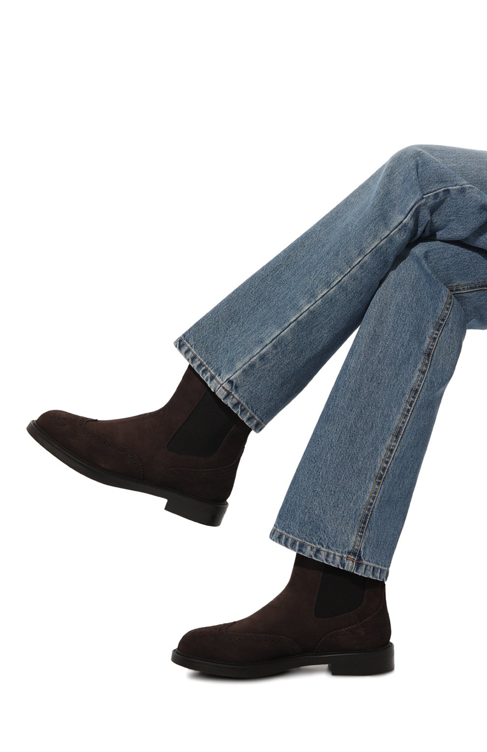 Замшевые челси DOUCAL'S, арт. DD8599BRUGUF252T, фото 3