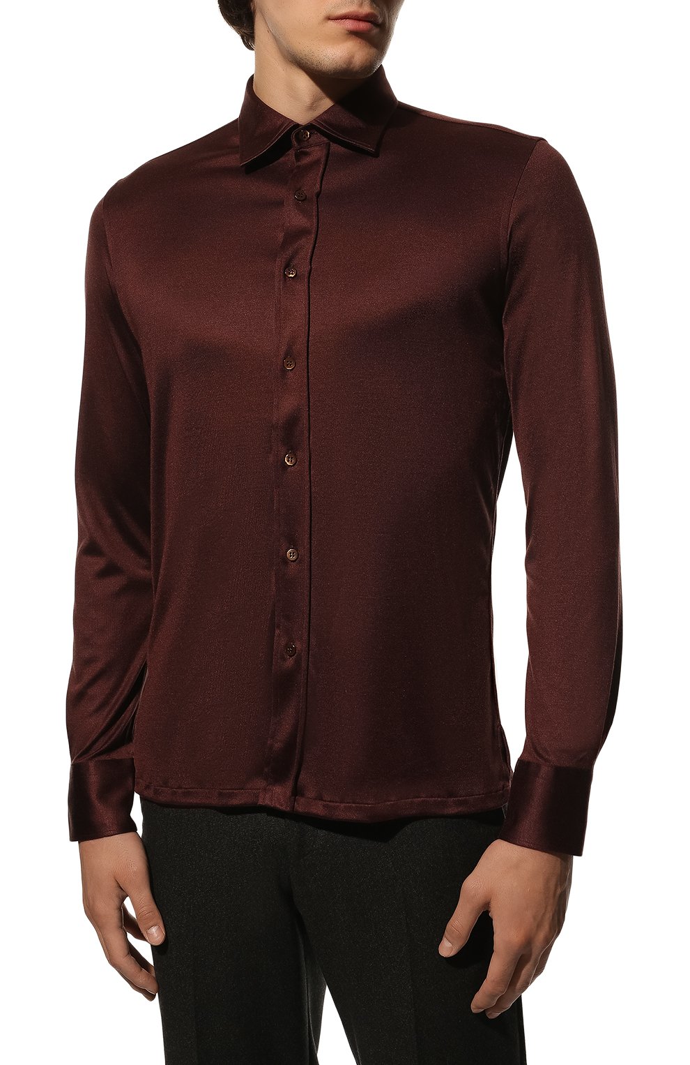 Шелковая рубашка STEFANO RICCI, арт. CJ006527/BG2400, фото 3