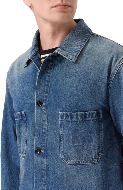 Джинсовая куртка ANN DEMEULEMEESTER синего цвета по цене 93050 руб., арт. B0013744/FA720, фото 5 Джинсовая куртка ANN DEMEULEMEESTER, арт. B0013744/FA720, фото 5