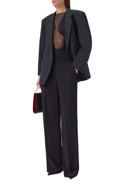 Боди из вискозы UNDRESS CODE черного цвета по цене 18550 руб., арт. FR0NT R0W B0DYSUIT, фото 2 Боди из вискозы UNDRESS CODE, арт. FR0NT R0W B0DYSUIT, фото 2