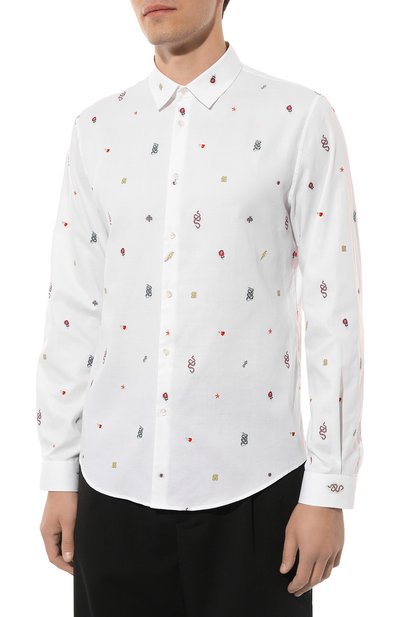 Хлопковая рубашка GUCCI, арт. 501897 Z364F, фото 3