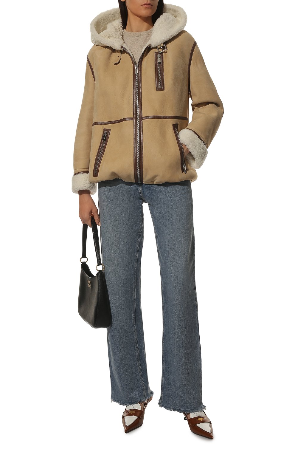 Дубленка из овчины MIU MIU, арт. MPV736-889-F0BH2, фото 2