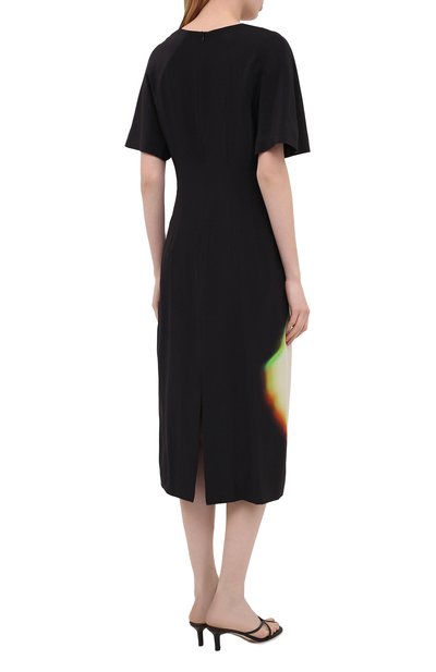 Шелковое платье DRIES VAN NOTEN черного цвета по цене 111500 руб., арт. 211-11019-2091, фото 4 Шелковое платье DRIES VAN NOTEN, арт. 211-11019-2091, фото 4