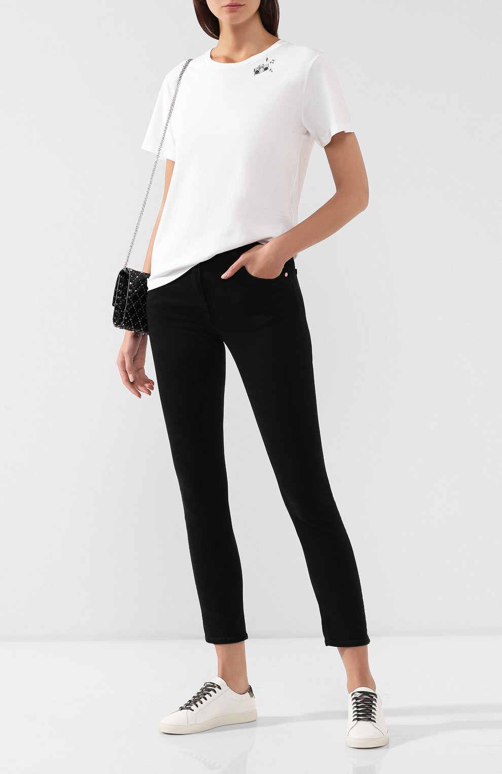 Хлопковая футболка SAINT LAURENT, арт. 579028/YBLL2, фото 2