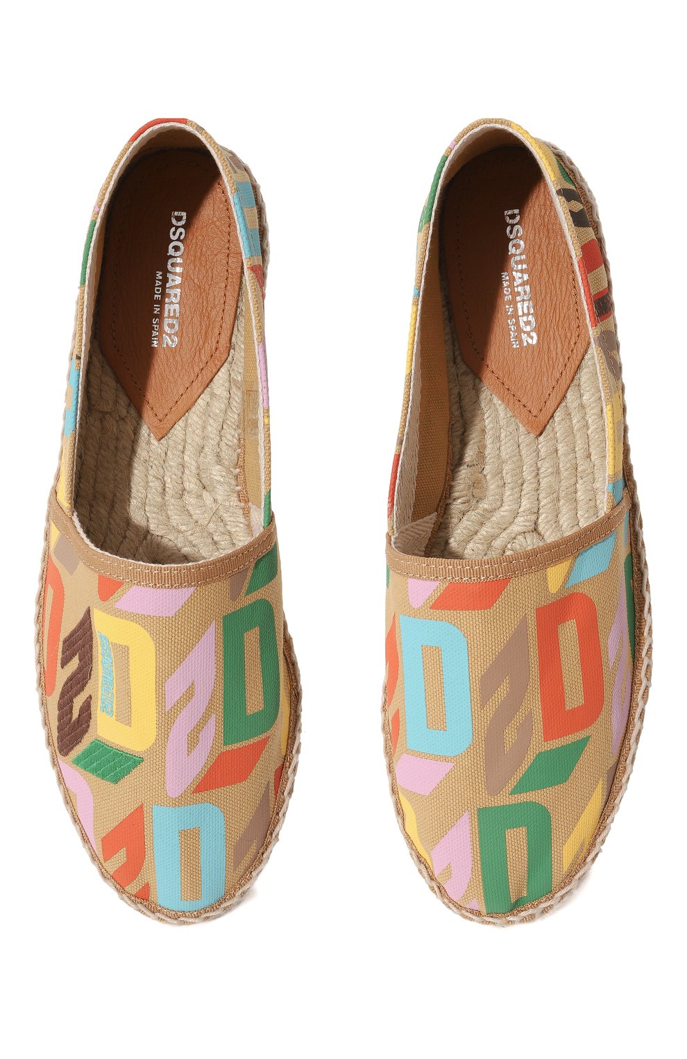 Текстильные эспадрильи d2 monogram DSQUARED2, арт. ESW0015 25406156, фото 6